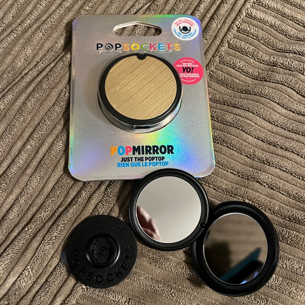 PopSockets PopMirror Aluminum Brushed Gold - Base Included